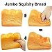 Jumbo Bread Squishy, Huge Giant Bread Squishies Pack, Cream Scented Slow Rising Squishy Toys for Kids, Boys and Girls, Including Toast Loaf Bread Squishy, Realistic Squishy Food