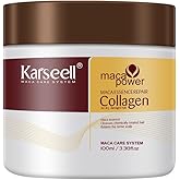 Karseell 3.38floz 100ml Collagen Hair Treatment Deep Repair Conditioning Argan Oil Collagen Hair Mask Essence for Dry Damaged Hair All Hair Types