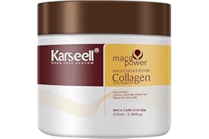 Karseell Collagen Hair Mask, 100ml Deep Repair Conditioning Treatment, Travel Size, for Dry Damaged Hair