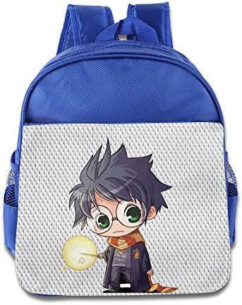 Cute Harry Potter Cartoon School Kids Backpack Boys Girls Bags RoyalBlue