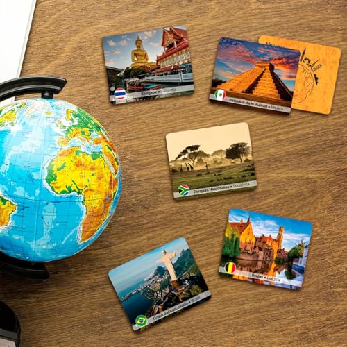 Menique. Juego de Memoria - Explora el Mundo. Hermosas fotografías de 50 países Diferentes.