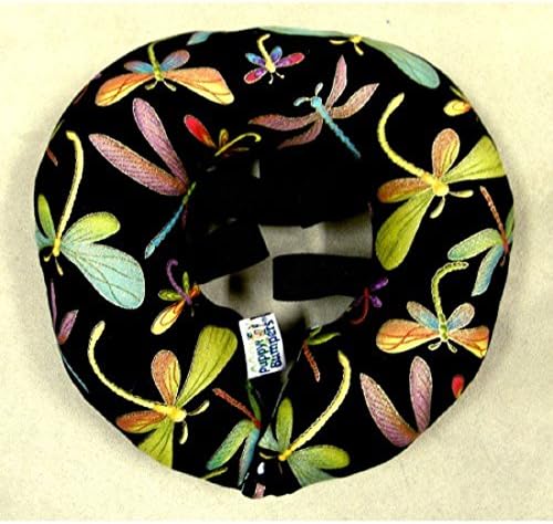 Puppy Bumpers - Keeps Your Tiny Dog from Squeezing Thru Small Spaces - Black Dragonfly Up to 10" - Fence Collar