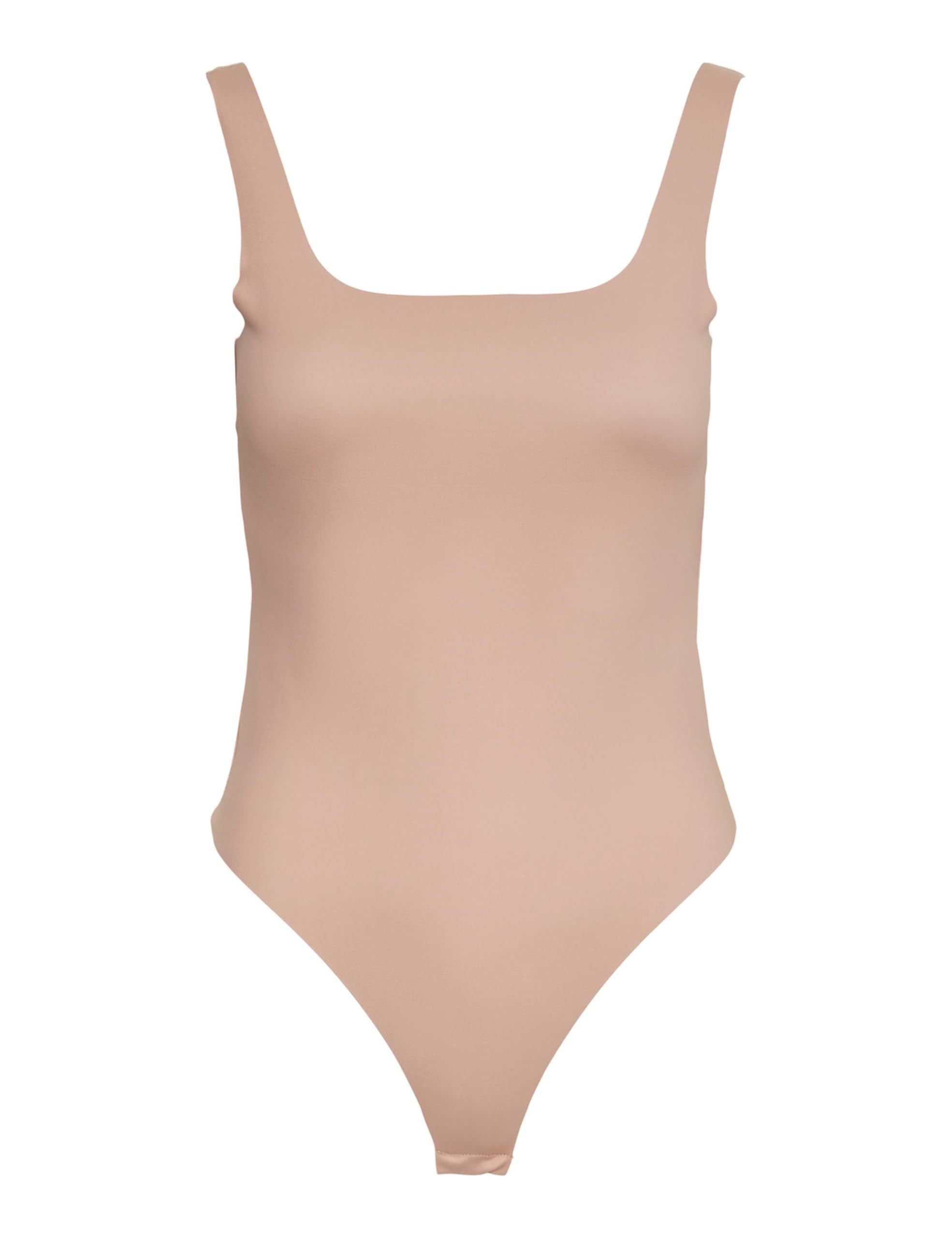 PIECES Women's Pcadina Strap Bodystocking Body, tan, XS