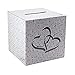 Adorox NEW 3D Double Heart Love Wedding Card Money Gift Box Reception Wishing Well Party Favor Decoration