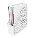 EasyPAG Desk Organizer Set - Pencil Holder Letter Sorter File Holder Business Card Holder and Sticky Note Holder, White