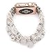 GBSELL Fashion Sports Beaded Bracelet Strap Band For Apple Watch Series 2/1 38mm (A)