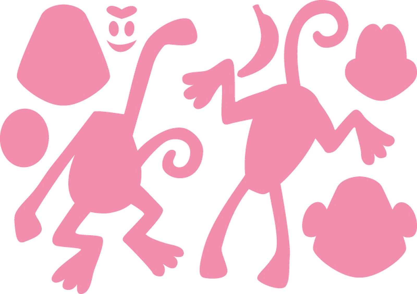 Marianne Design Collectables Eline's Monkey Die, Pink