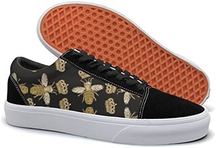 YCFTA Crown And Queen Bee Men Casual Shoes Sneakers Flat Customize Spring Designer