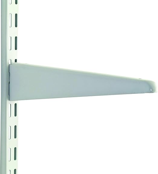 270mm White Upside Down Shelf Bracket for Twin Slot Shelving Amazon.co