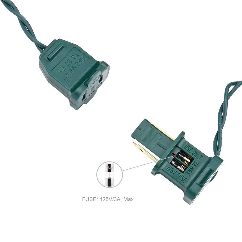 Brizled LED Christmas Lights, 100 LED 33 ft Mini String Lights, 120V UL Certified for Indoor and Outdoor Decoration, Patio and Christmas Tree, Warm White