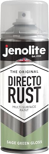 Jenolite Directorust Gloss Spray Sage Green 400ml Multi-Surface Paint view 9