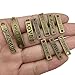 78 PCS Word Connector Charms Collection - Antique Silver Bronze FRIENDLY LOVE PEACE HOPE FAITH COURAGE DREAM Metal Pendants for Bracelet Making (HM86)