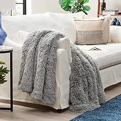 Chanasya Super Soft Fuzzy Shaggy Faux Fur Throw