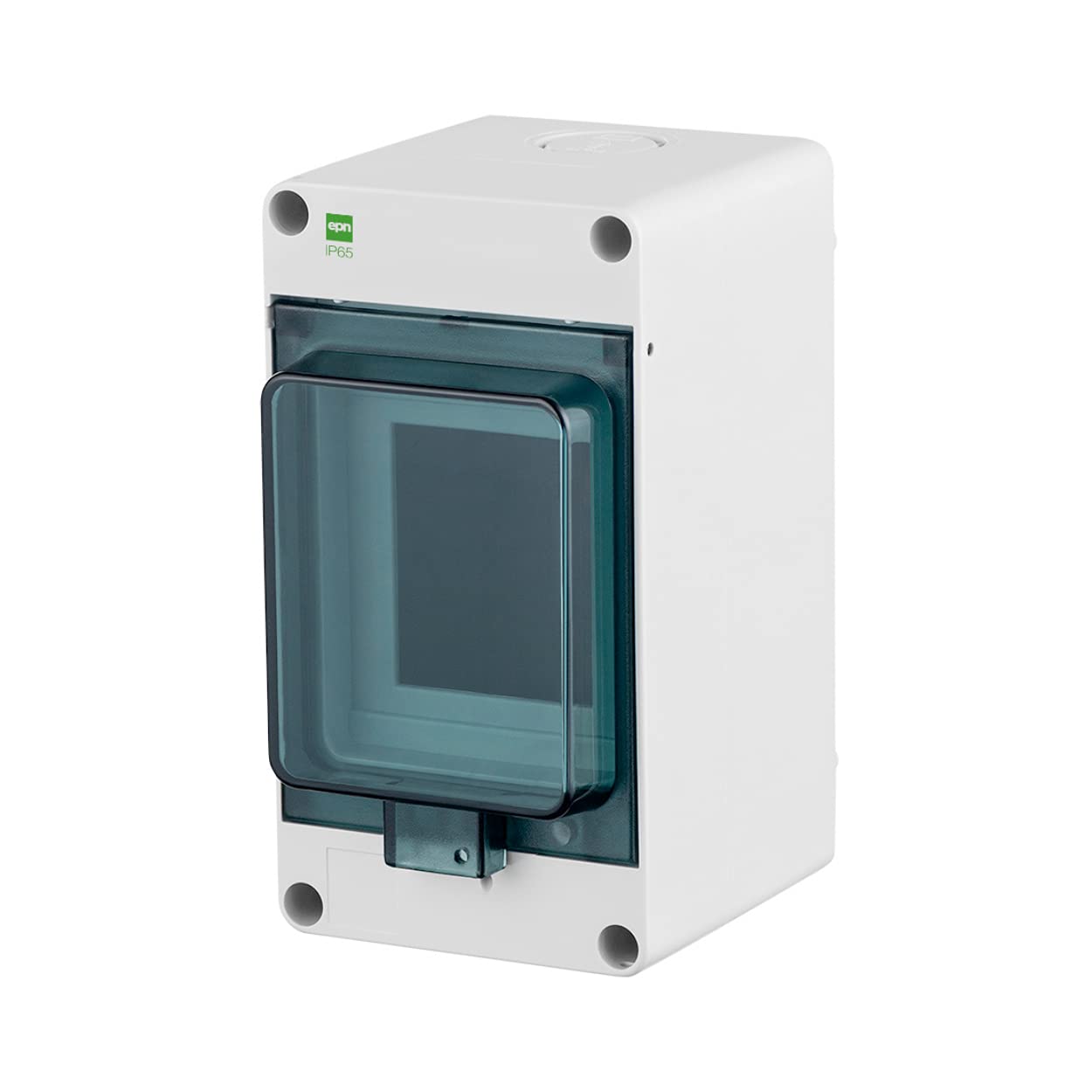 asvendo Electric surface-mounted, fuse box, distribution box, small distributor, IP 65 waterproof, suitable for wet rooms and outdoor use (1 row for 3 modules)