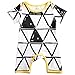 Baby Girls Boys Romper Jumpsuit Playsuit Bodysuit Outfits Clothes , White&Black, 18-24 Months