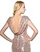 Aiyana Gold Mermaid V-Neck Backless Long Bridesmaid Dresses Wedding Party Gown