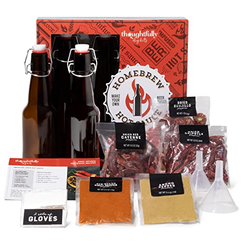 Thoughtfully DIY, Make Your Own Beer Infused Hot Sauce DIY Gift Set