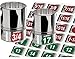 Manufacturers 3 Pack - Chrome Socket Labels (Green Edition) - Tool Tags for Metric & SAE Socket Sets & Wrenches Tough Chrome foil Organizer Decals, Great for Mechanic & Craftsman Plus All Tool Lovers