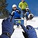 OZERO Winter Ski Gloves for Boys and Girls with 3M Thinsulate Insulated Cotton - Water Resistant and Windproof for Snow Skiing Blue-Black