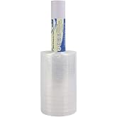 Clear Stretch Wrap 6"&times;1000' Plastic Wrap Roll for Moving Shipping Wrap | Industrial Strength Shrink Packing Wrap Heavy Duty Stretch Film with Handle