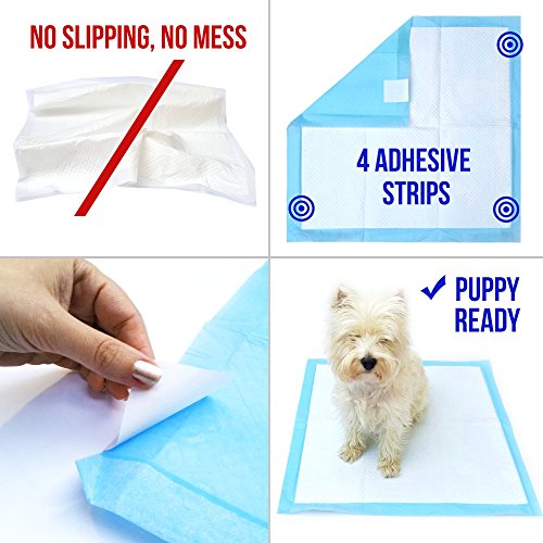 Puppy Bum Friendly Dog Training Pee Pads With NonSlip Adhesive Strip