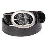 Women's Beautiful Western Style Oval Buckle Belt