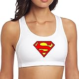 Superman Superhero Red Yellow Funny Logo Soft Sports Bra Yoga Vest