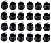 Halloween Mini Plastic Cauldrons - 24-Pack Black Witch Pots, Novelty Candy Holder Buckets, Small Kettles for Halloween Decoration, Party Supplies, 2.5 x 2.5 x 2.1 Inches