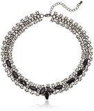 All Around Crystal and Faceted Resin Statement Necklace, 18