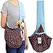 i'Pet Hands-Free Reversible Small Dog Cat Sling Carrier Bag Travel Tote Soft Comfortable Puppy Kitty Rabbit Double-Sided Pouch Shoulder Carry Tote Handbag (Blue)