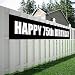 Maplelon Happy 75th Birthday Banner, 75 Birthday Party Sign Supplies Decorations