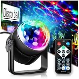 Party Lights Disco Ball Disco Lights, TONGK 7 Colors Dj Lighting Led Strobe Light Sound Activated Stage Lights Effect Dj Equipment With Remote Control with Kids Festival Birthday Xmas Wedding Bar Club