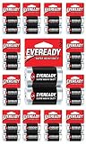 Eveready C2 & AAA Batteries Super Heavy Duty Carbon Zinc Carded (24 Batteries, C2)