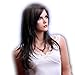 SexyLong Dark Brown Natural Straight side swept fringe bang hairstyle Hair Style Women Wig