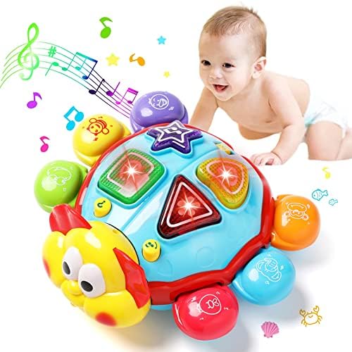WWXICLG Baby Toys 6 to 12 Months， Light Up Musical Toys， Tummy Time