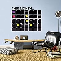 Senbos Chalkboard Contact Paper Self Adhesive Wall Sticker Wall Paper Removable Blackboard Sticker Wall Decal Vinyl 17.7" X 78.7"(6.5ft)，5 Chalks Included