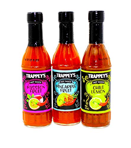 Sweet & Hot Sauce / Marinade Variety Pack By Trappey's | 6 oz Bottles | Chili Lemon, Passion Fruit, Pineapple Fruit