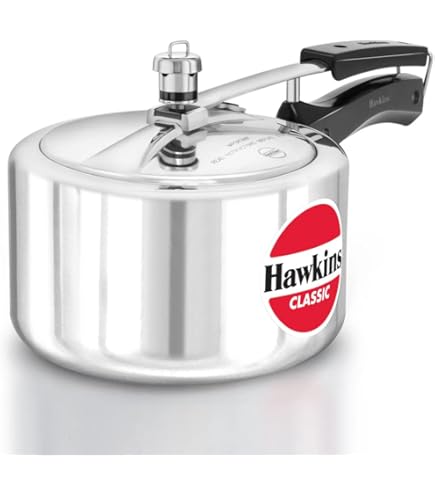 Amazon.com: Hawkins Classic Aluminum 4.0 Litre Pressure Cooker