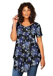 Roaman's Women's Plus Size Swing Ultra Femme Tunic