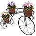 Sorbus Tricycle Plant Stand – Flower Pot Cart Holder – Ideal for Home, Garden, Patio – Great Gift for Plant Lovers, Housewarming, Mother’s Day – Parisian Style (Black)thumb 1