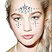 Body Tattoo Sticker, Fascigirl 4 Bohemian Rhinestone Crystal Mermaid Tears Stickers Halloween Rave Party Festival Metallic Shiny Gems Glitter Temporary Face Body Tattoos Jewels