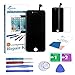 Qi-Eu LCD Display for iPhone 6 inch Touch Screen Digitizer Replacement Full Assembly - Black, Repair Tools Kit and Instructions are Included