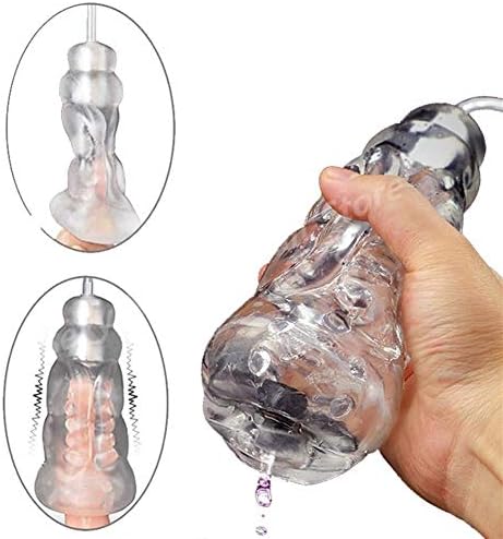 North cool 10-speed Oral Sex Sucking Vibration Silicone Male Mitigation Device (Color : White)