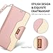 ProCase Galaxy S9 Wallet Case, Flip Kickstand Case with Card Holders Mirror Wristlet, Folding Stand Protective Book Case Cover for 5.8 Inch Galaxy S9 (2018 Release) -Pink