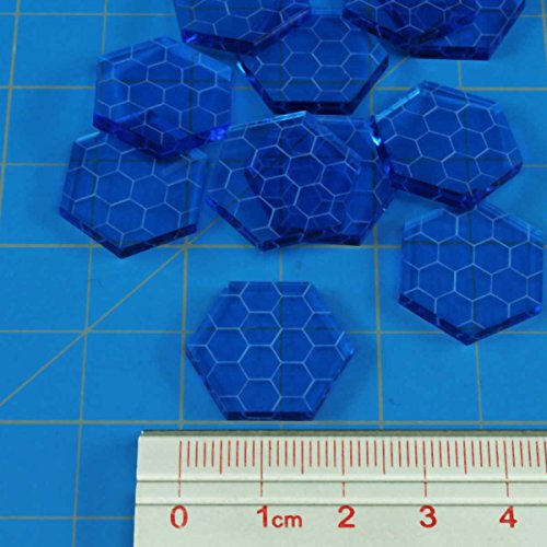 Space Shield Tokens (Set of 10, Fluorescent Blue)