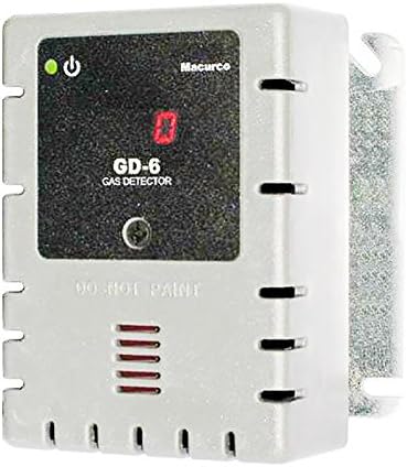 Macurco GD-6 White Combustible (Low Voltage) Fixed Gas Detector Controller Transducer with White Housing