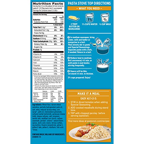 Pasta Roni Parmesan Cheese Angel Hair Capellini Pasta Mix, 5.1 oz. (Pack of 12 )