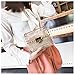 Clear Purse Shoulder Bag for Women, Transparent PVC Handbag, Waterproof Chain Crossbody Bag Set (Khaki)