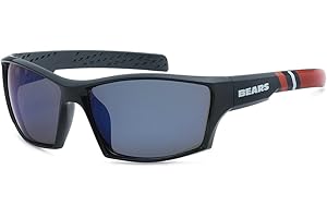 NFL Siskiyou Sports Fan Shop Chicago Bears Edge Wrap Sunglasses One Size Team Color