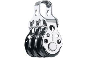HARKEN Premium Sailing 16mm Triple Pulley Boat Block,High Load Ultra Light Ball Bearing, Part 408